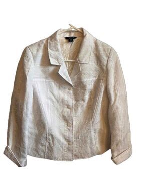 Index petite white textured blazer